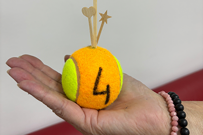 Tennisball für Gewinnspiel