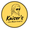 gelbes Kaiser Logo mit Mozart 