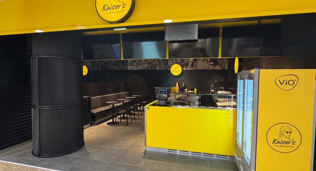 gelbe Shopfront von Kaisers