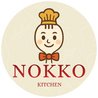 rotes NOKKO Logo mit gezeichnetem Koch