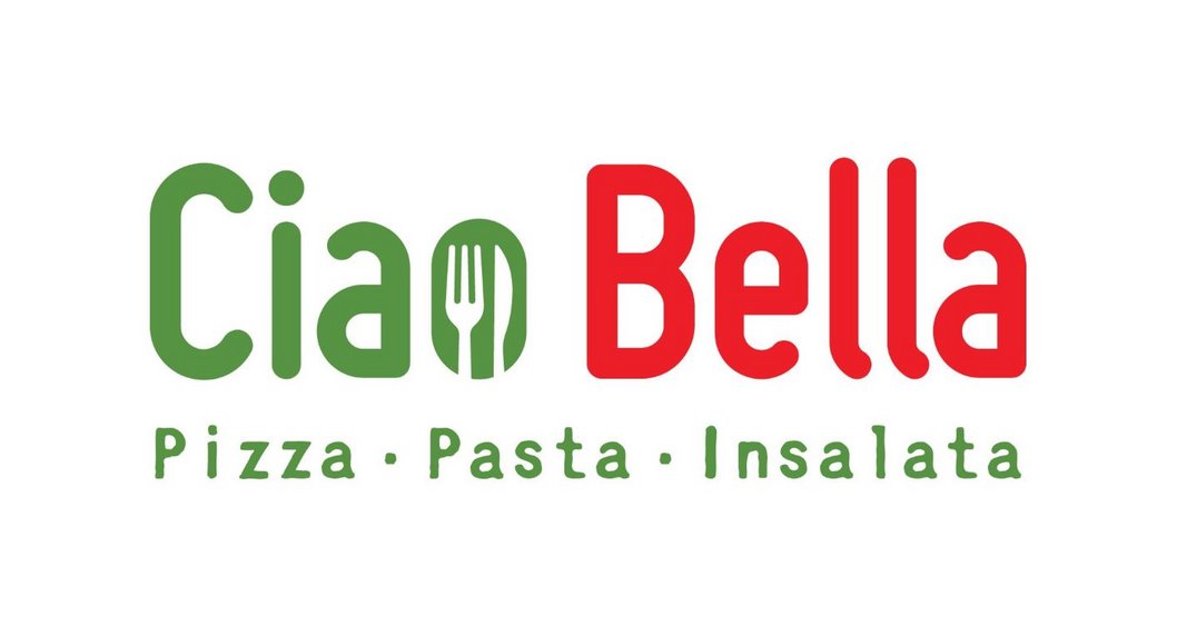 Ciao Bella Logo in rot und grün