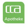 Das Logo CCA Apotheke in weiß auf grünem Hintergrund.