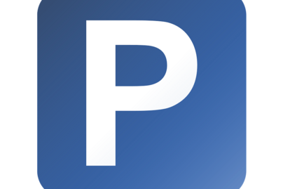 Blaues P für Parken
