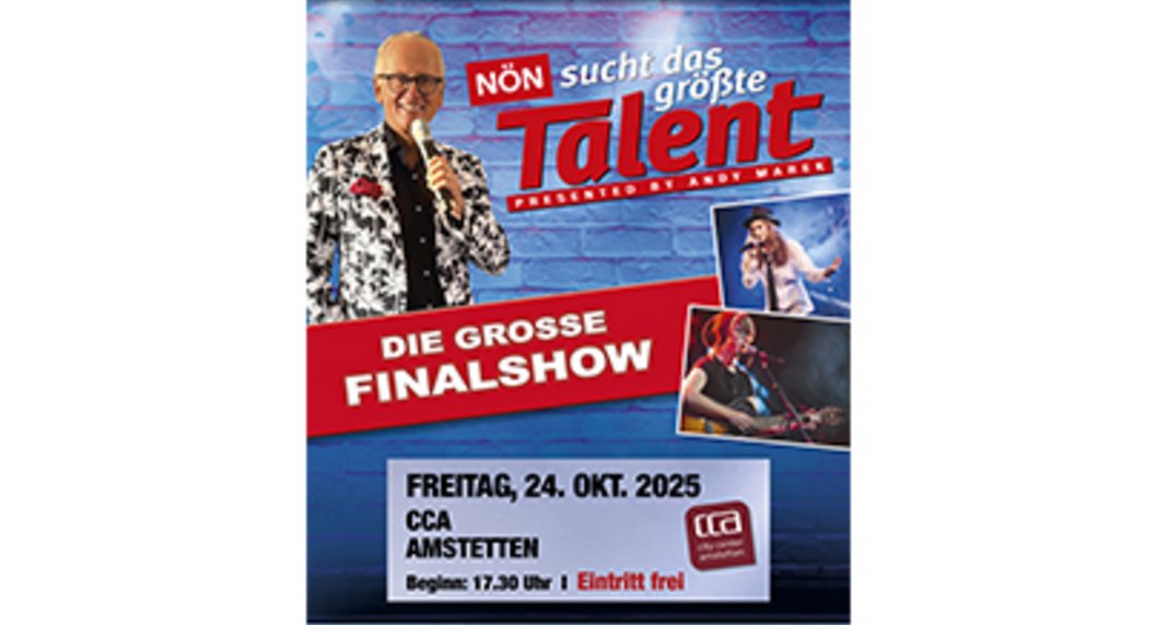 NÖN sucht das größte Talent Plakat am 24.10.
