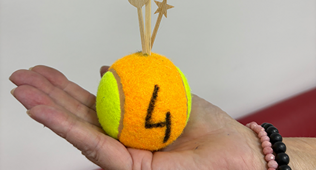 Tennisball für Gewinnspiel